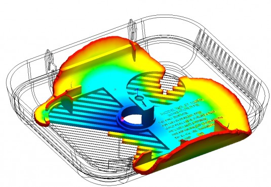 Aircraft injection part FEA simulation