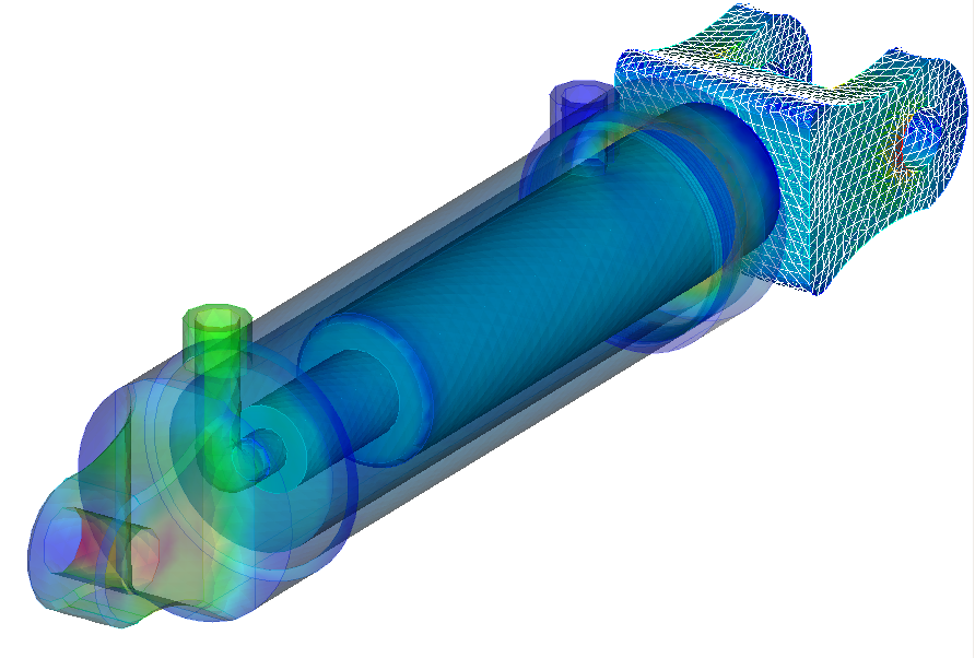 FEA analysis cylinder