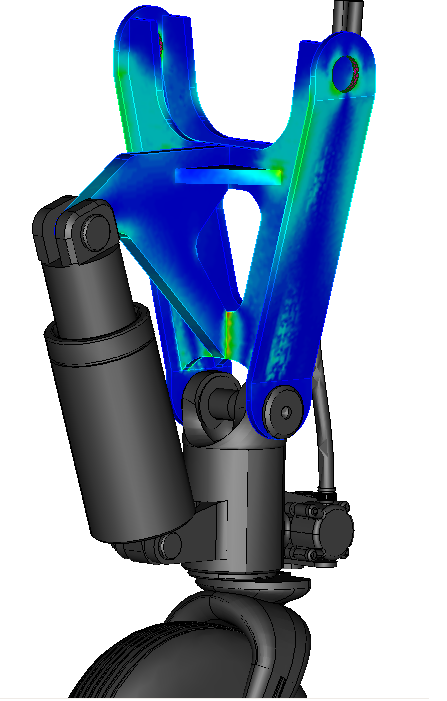 FEA analysis nose landing gear