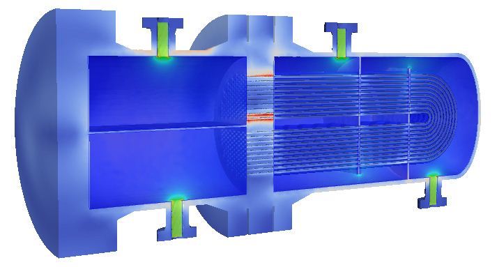 Thermal CFD analysis heat exchanger