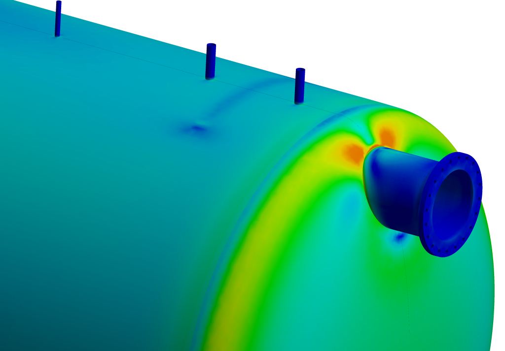 separator vessel stress and fatigue FEA analysis