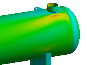 Pressure vessel FEA case